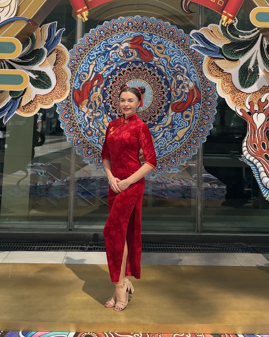 Alisa celebrating Chinese New Year in China